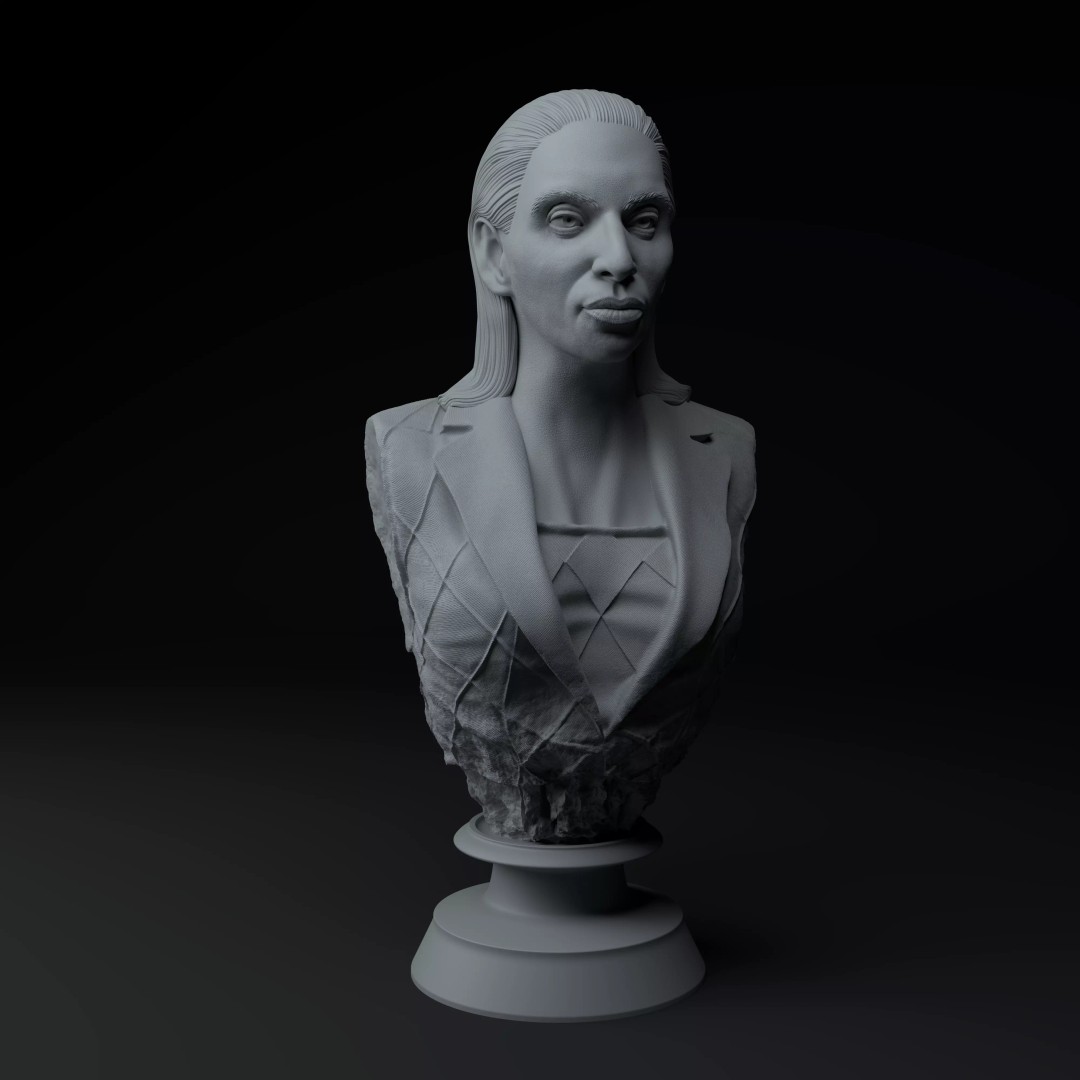 Harley Quinn Bust 3D Model – Premium Collectible Sculpture, STL - View 9