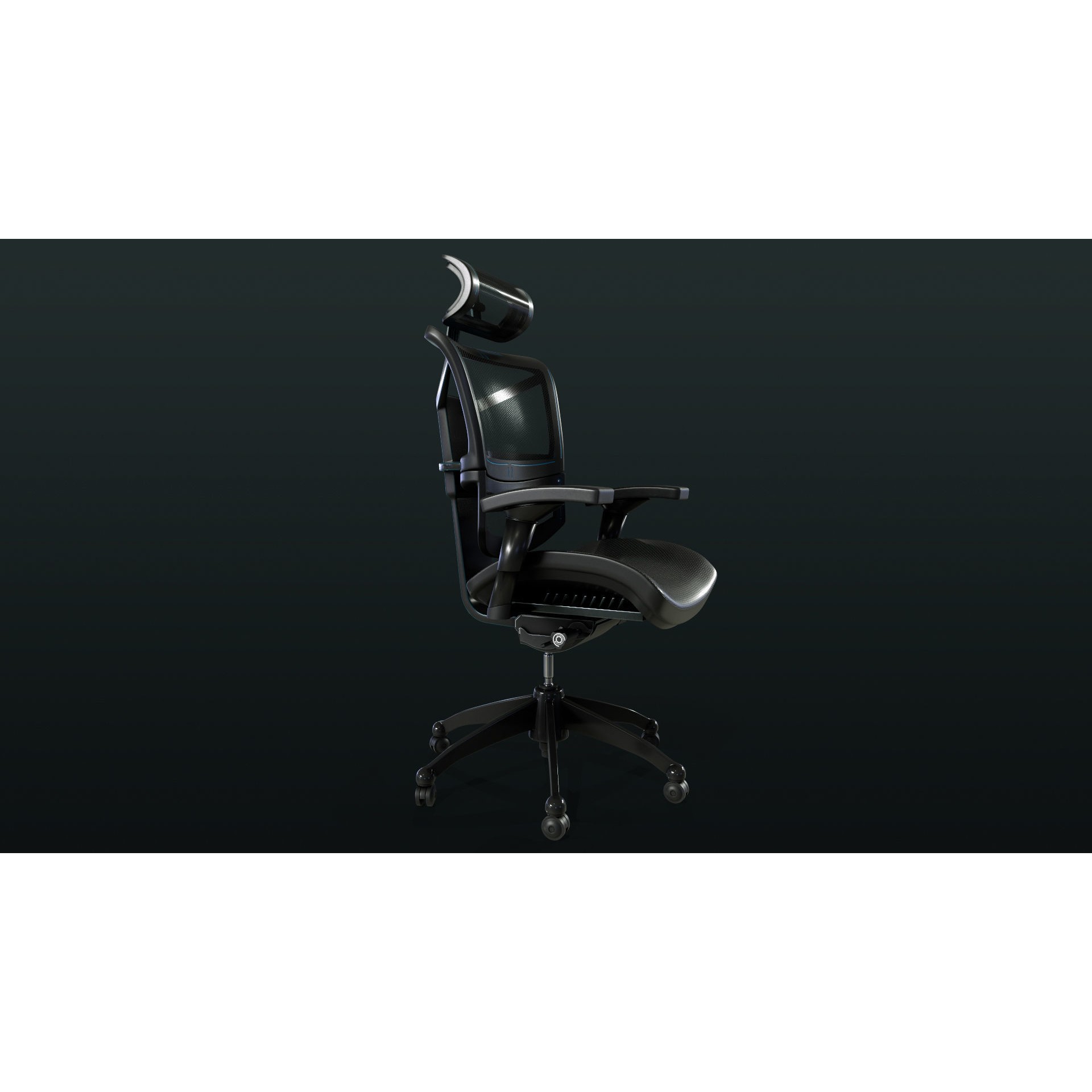 Control Panel Desk - Game-Ready 3D Model - View 9