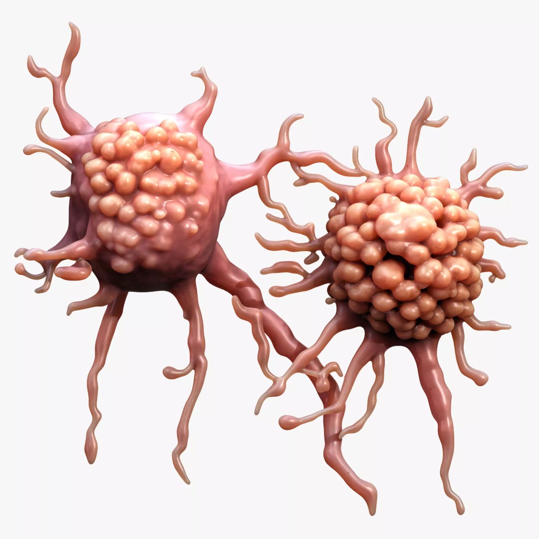 Cancer Cell Tumor 3D Model – High Poly PBR Asset, FBX, OBJ, Blender - View 2