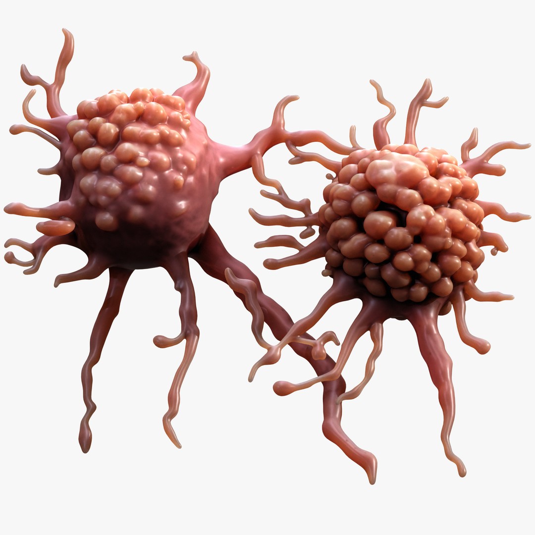 Cancer Cell Tumor 3D Model – High Poly PBR Asset, FBX, OBJ, Blender - View 5