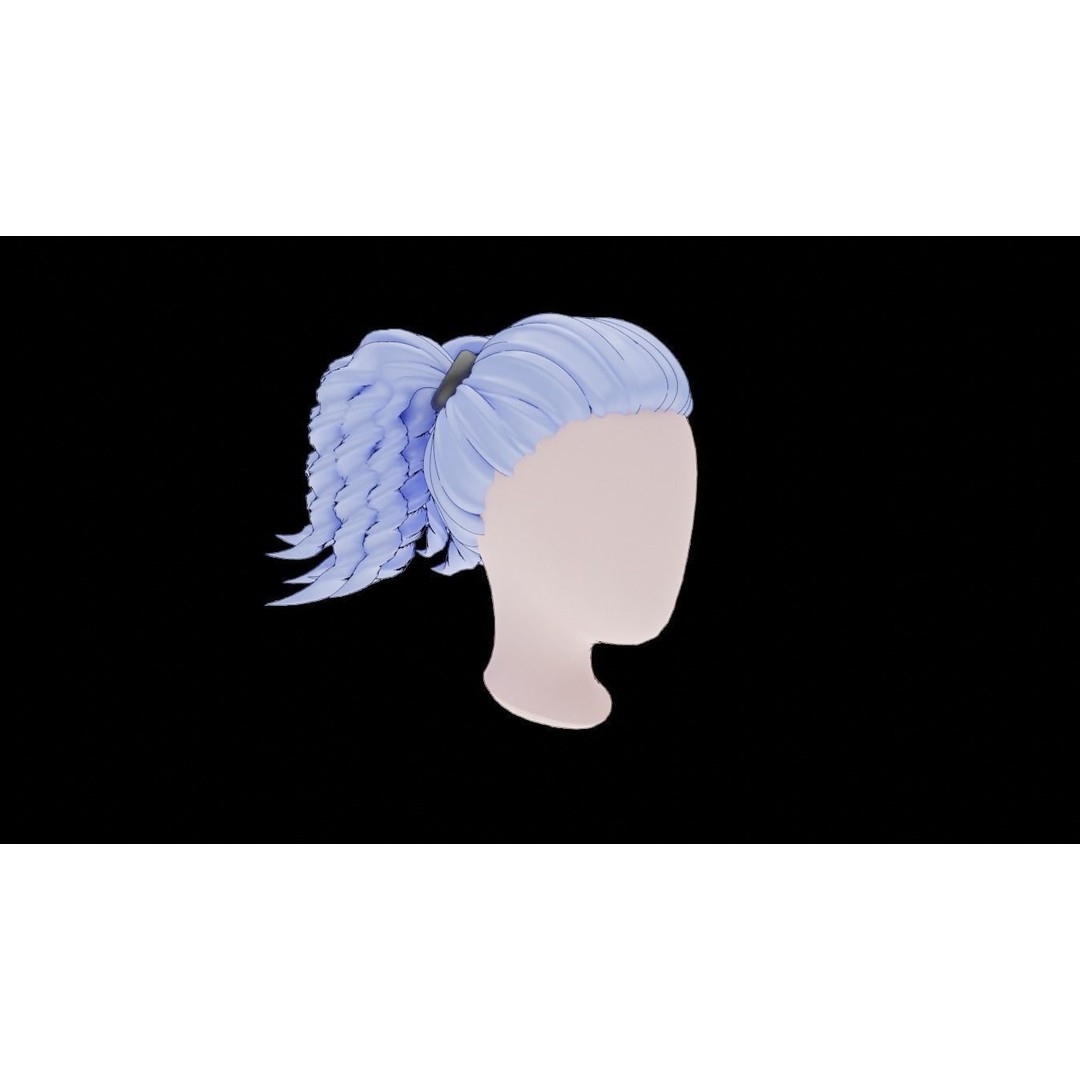 Base Haircuts 3D Model – Stylized Character Mesh for Sculpting, FBX - View 11
