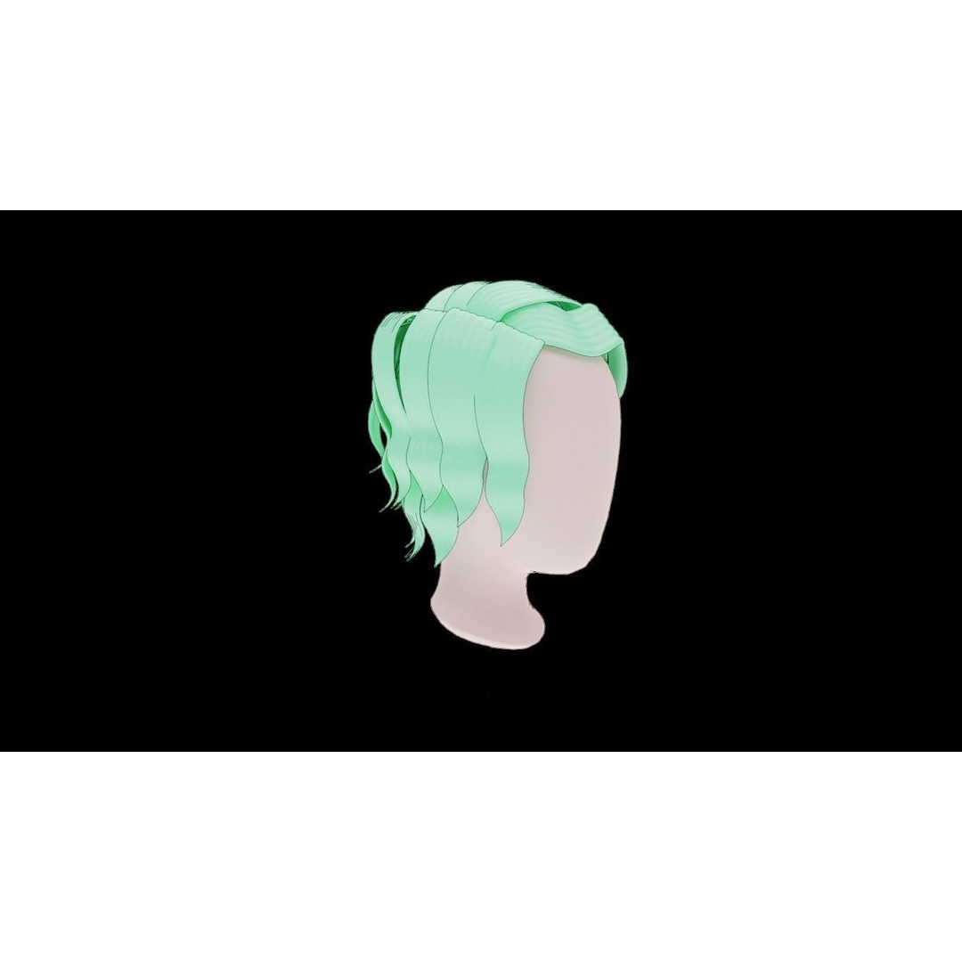 Base Haircuts 3D Model – Stylized Character Mesh for Sculpting, FBX - View 15