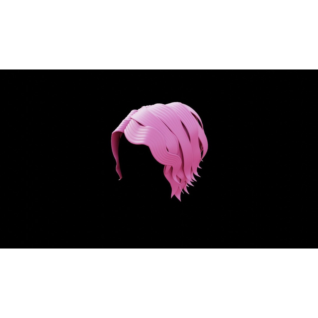 Base Haircuts 3D Model – Stylized Character Mesh for Sculpting, FBX - View 31
