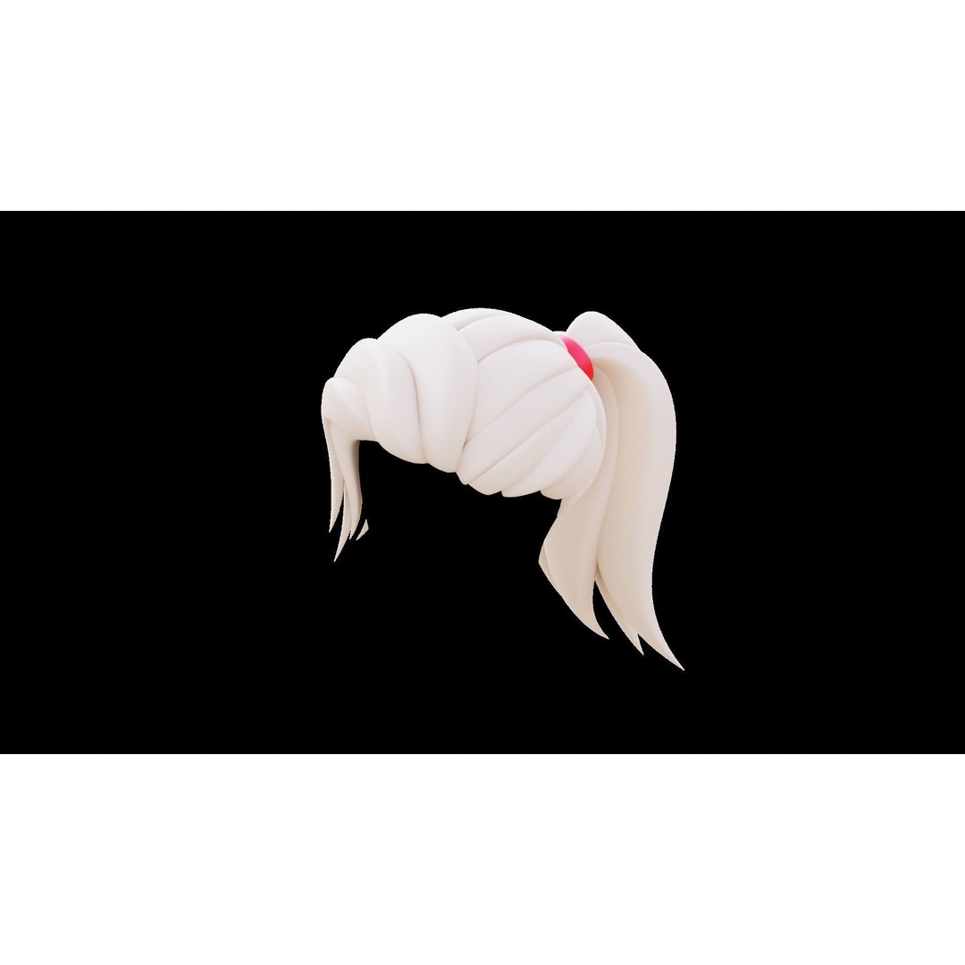 Base Haircuts 3D Model – Stylized Character Mesh for Sculpting, FBX - View 34