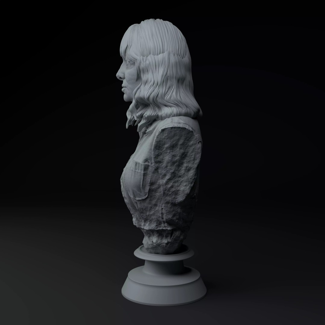 Joyce Byers 3D Model – Premium Bust Sculpture for Printing - View 5