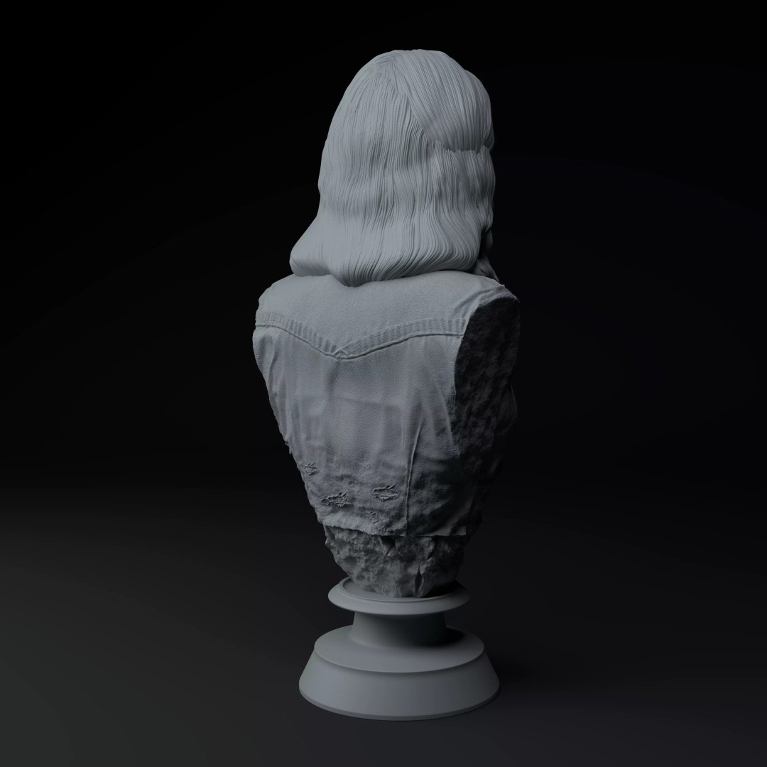 Joyce Byers 3D Model – Premium Bust Sculpture for Printing - View 8
