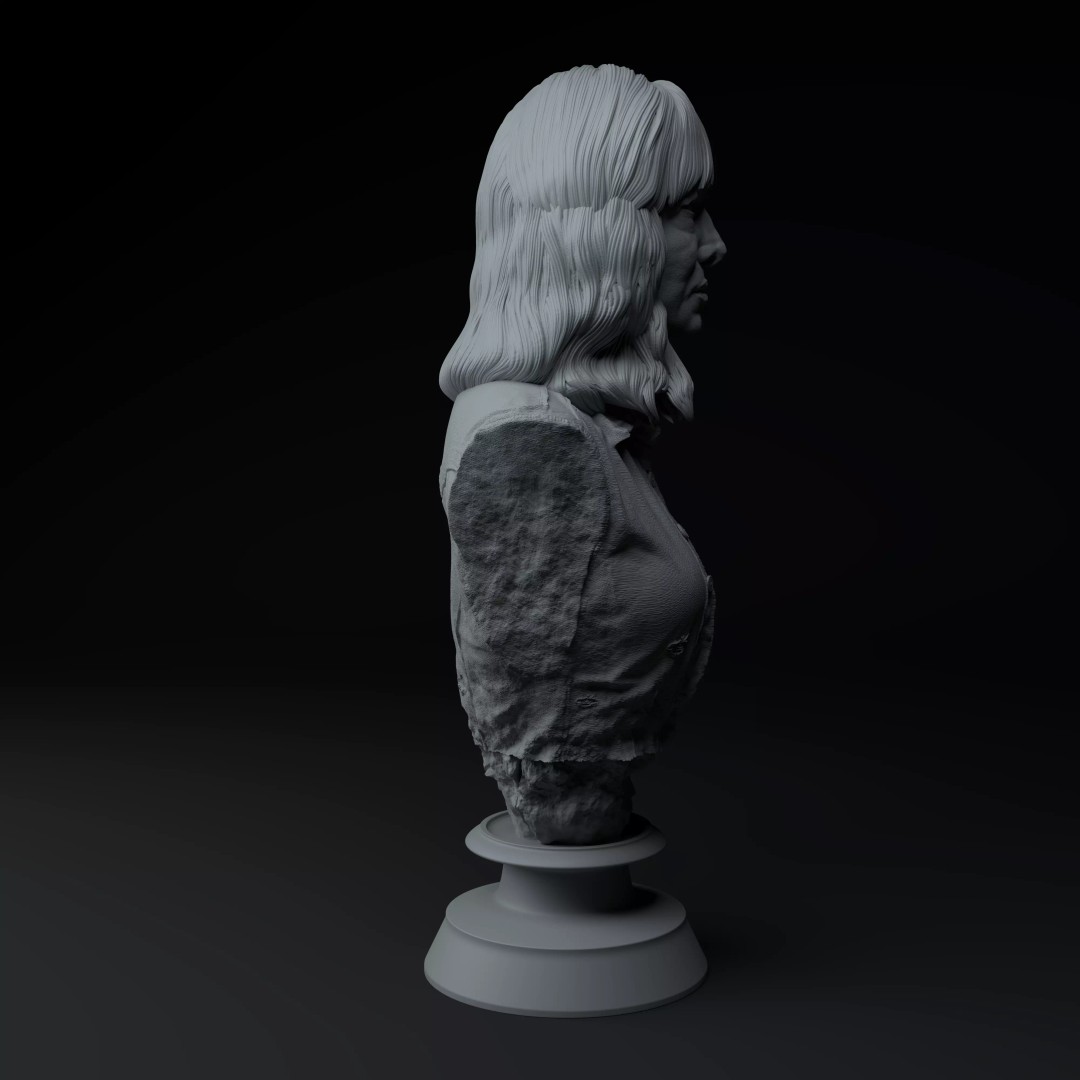 Joyce Byers 3D Model – Premium Bust Sculpture for Printing - View 9