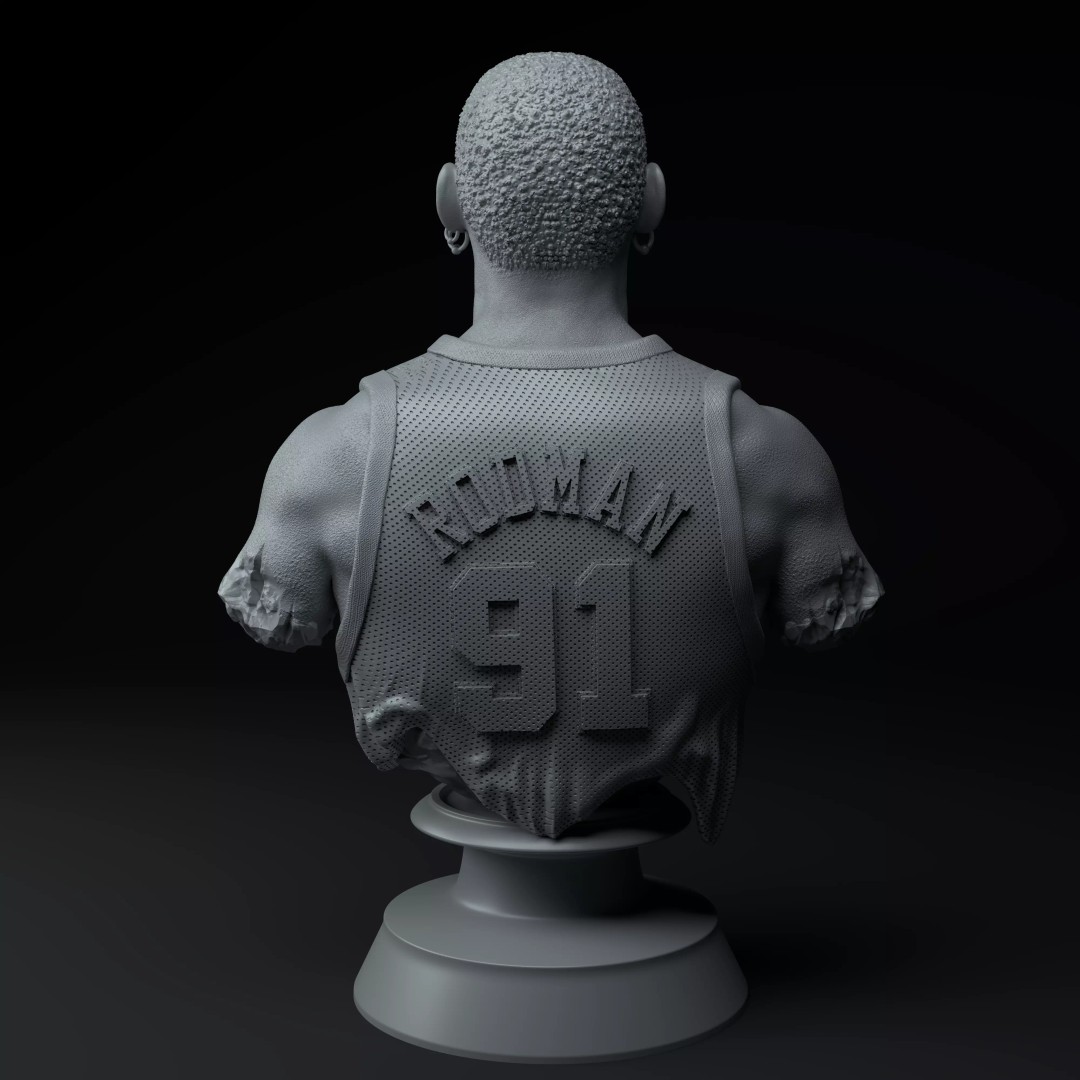 Chicago Bulls Big Three 3D Model – Premium Diorama with Trophies - View 28