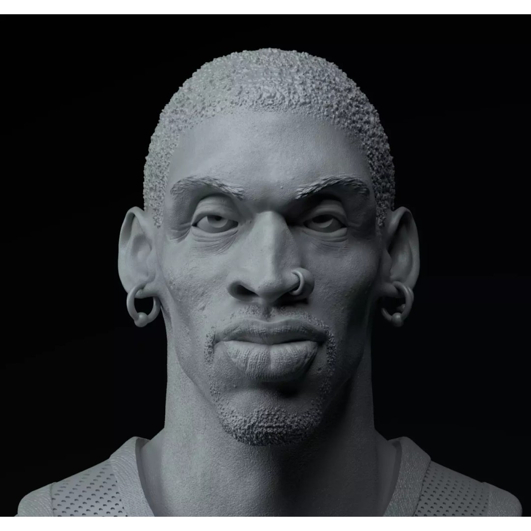 Chicago Bulls Big Three 3D Model – Premium Diorama with Trophies - View 32