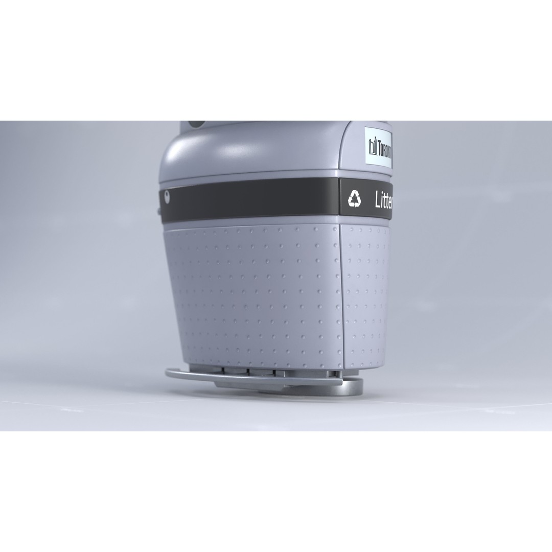 Toronto Waste Bin 3D Model – Realistic Exterior Asset, FBX, OBJ - View 6