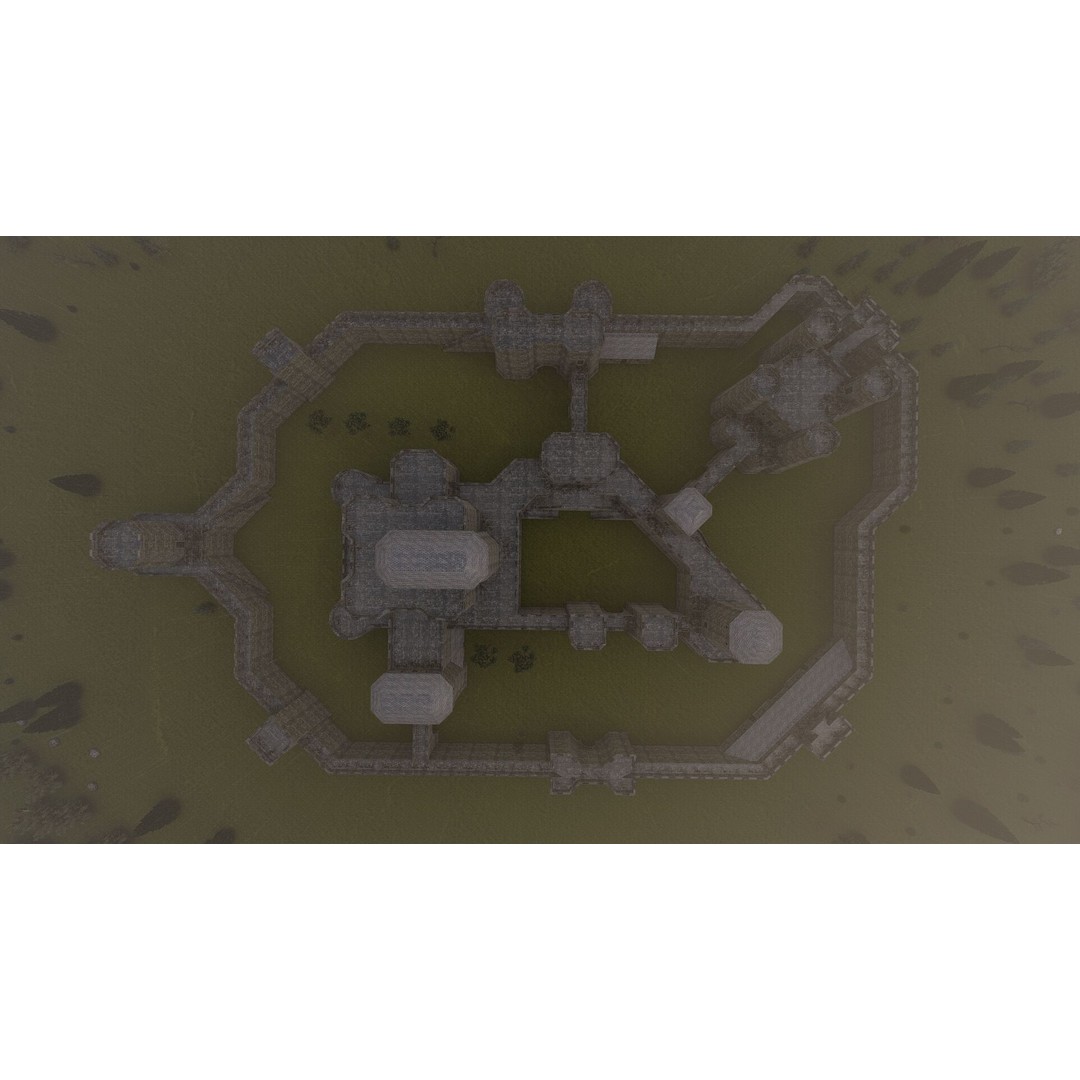 Basic Medieval Castle 3D Model – Historic Stone Architecture, FBX - View 18