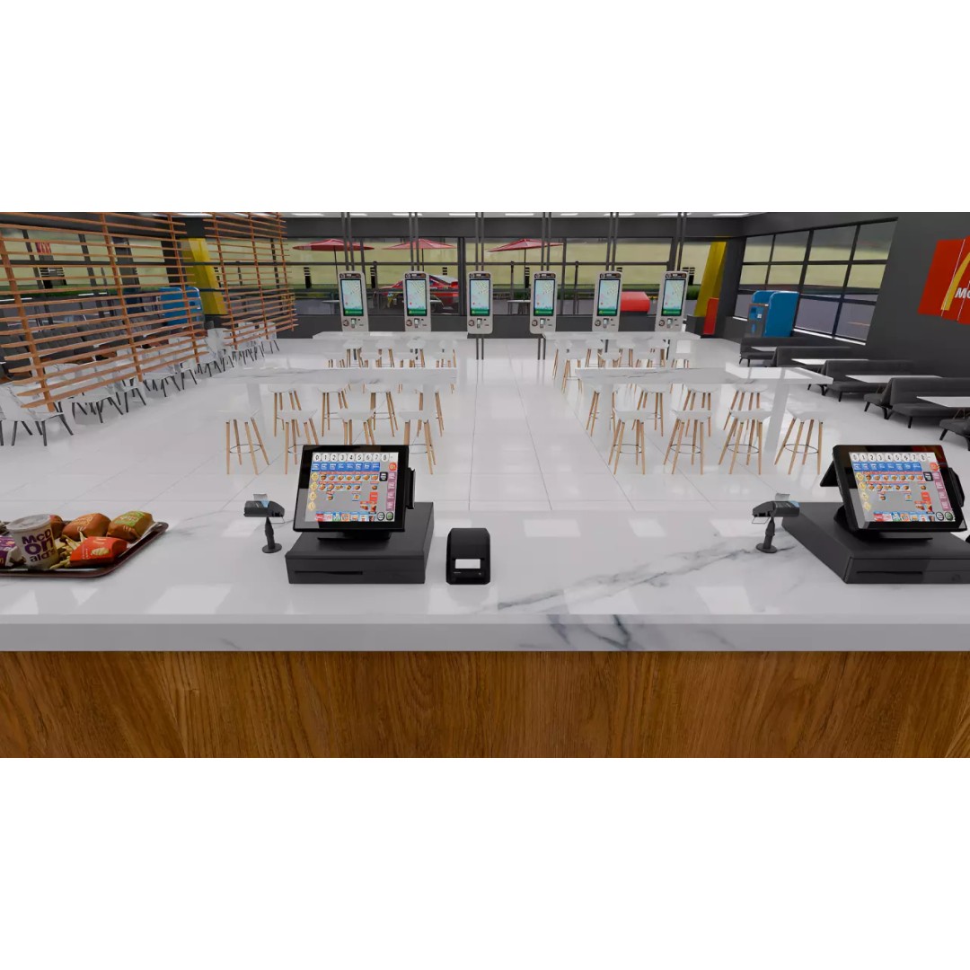 McDonald's Restaurant 3D Model – High Poly Game-Ready Asset, Blender, FBX, OBJ - View 12