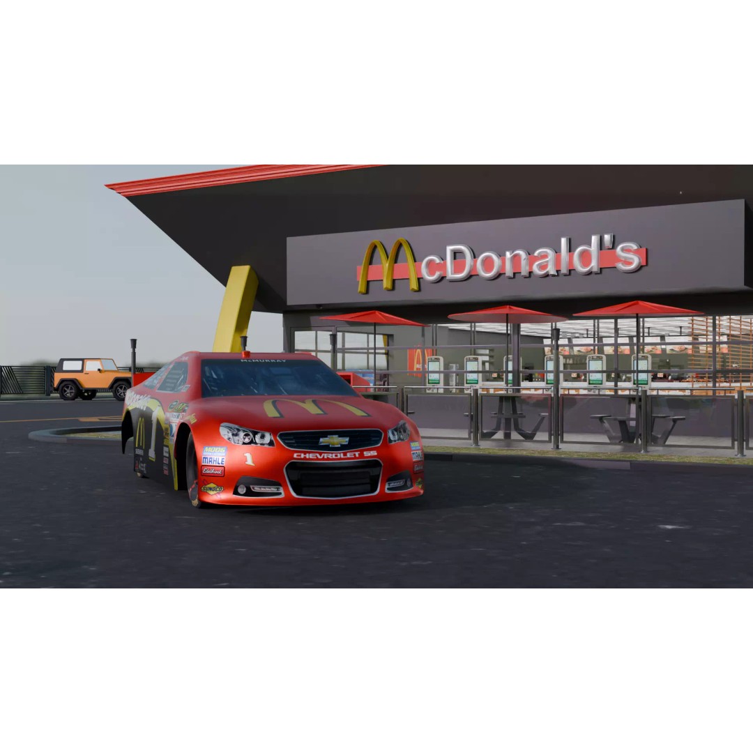 McDonald's Restaurant 3D Model – High Poly Game-Ready Asset, Blender, FBX, OBJ - View 6