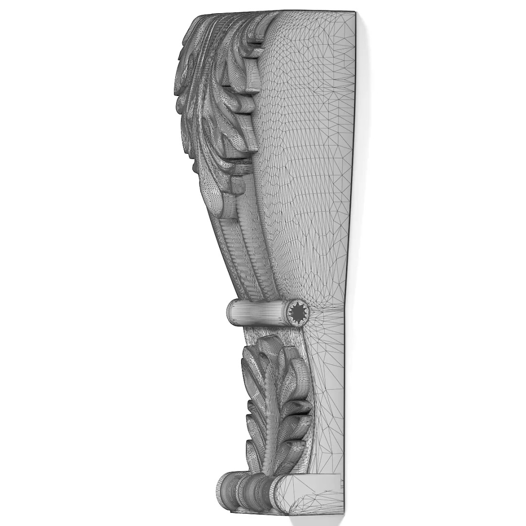 Corbel 3D Model – Architectural Decoration, FBX, PBR Textures