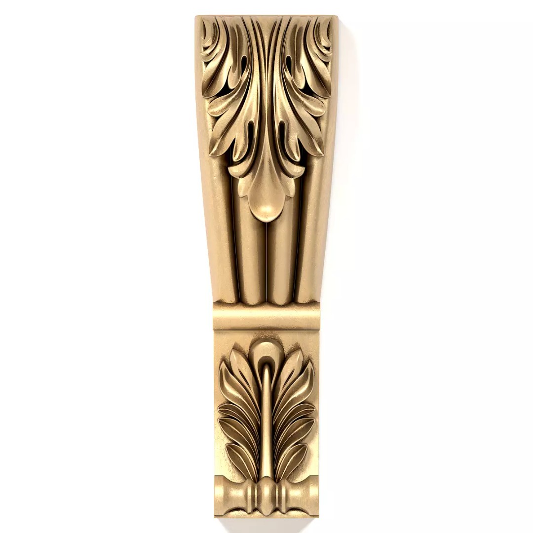 Corbel 3D Model – Architectural Decoration, FBX, PBR Textures - View 3