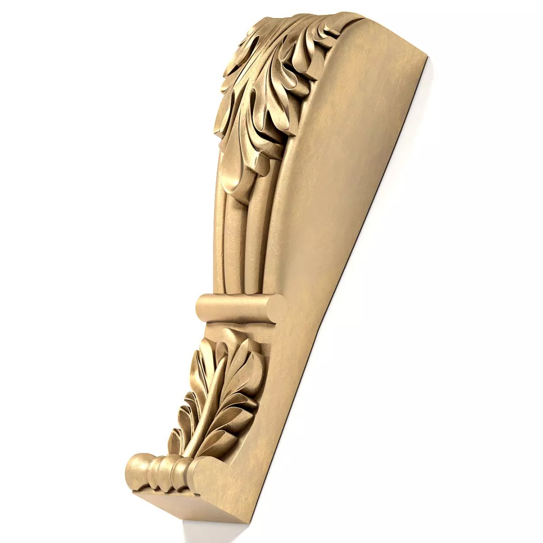 Corbel 3D Model – Architectural Decoration, FBX, PBR Textures - View 5