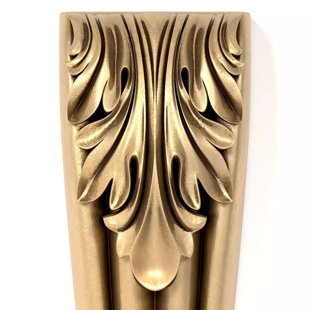 Corbel 3D Model – Architectural Decoration, FBX, PBR Textures - View 7