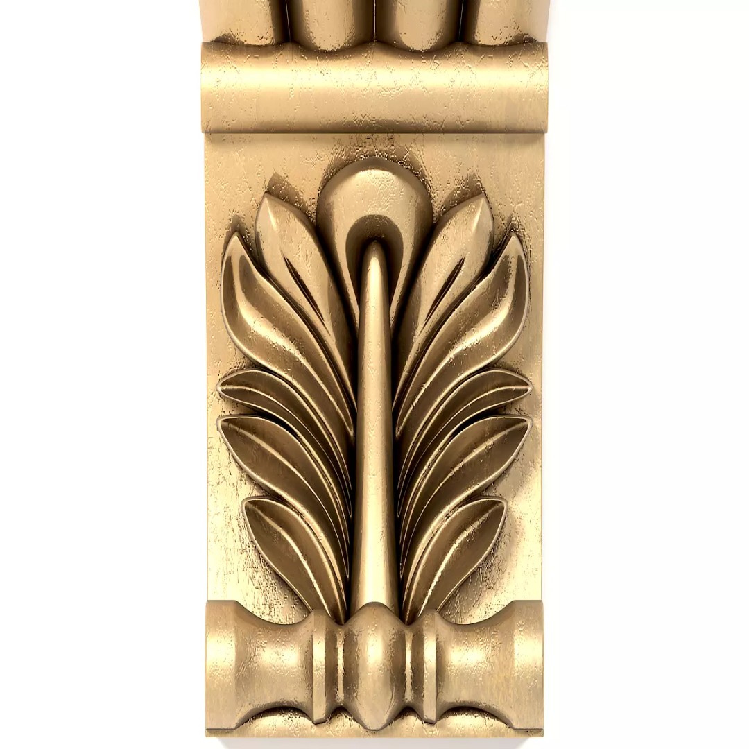 Corbel 3D Model – Architectural Decoration, FBX, PBR Textures - View 8