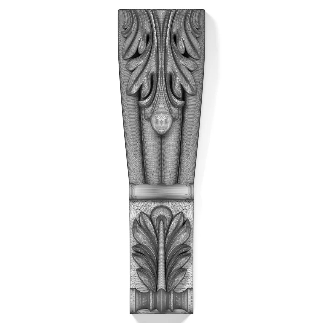 Corbel 3D Model – Architectural Decoration, FBX, PBR Textures - View 9