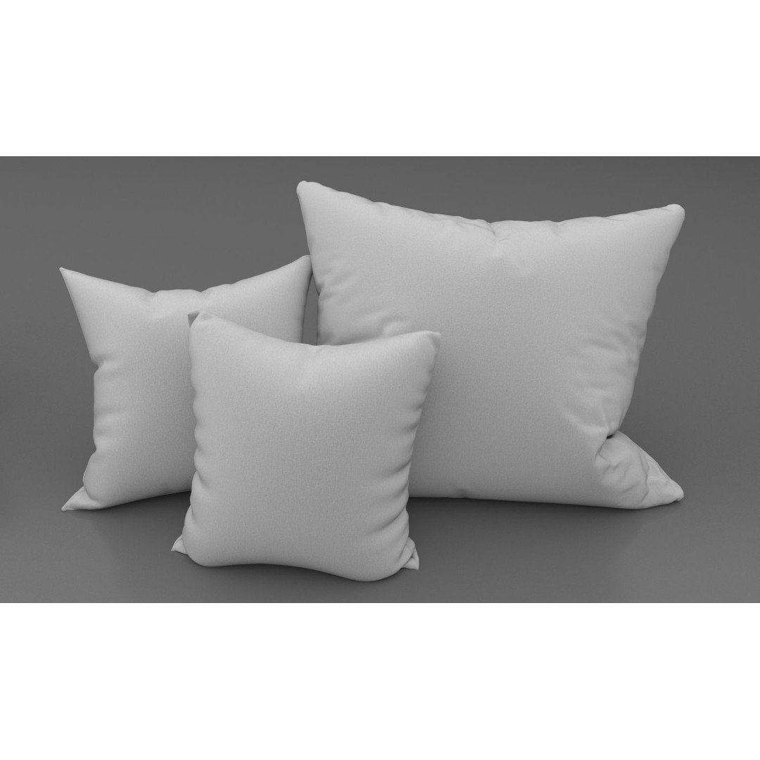 15 Pillows 3D Model – High Detail Soft Cushions for Interior Design