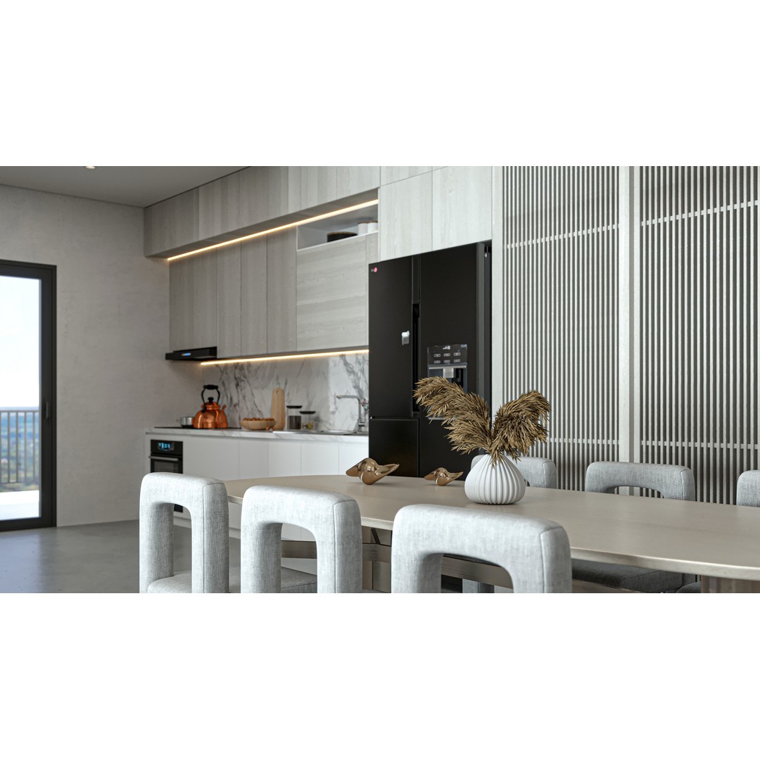 Modern Living Room and Kitchen 3D Model – Low Poly Interior, FBX, Blender - View 9