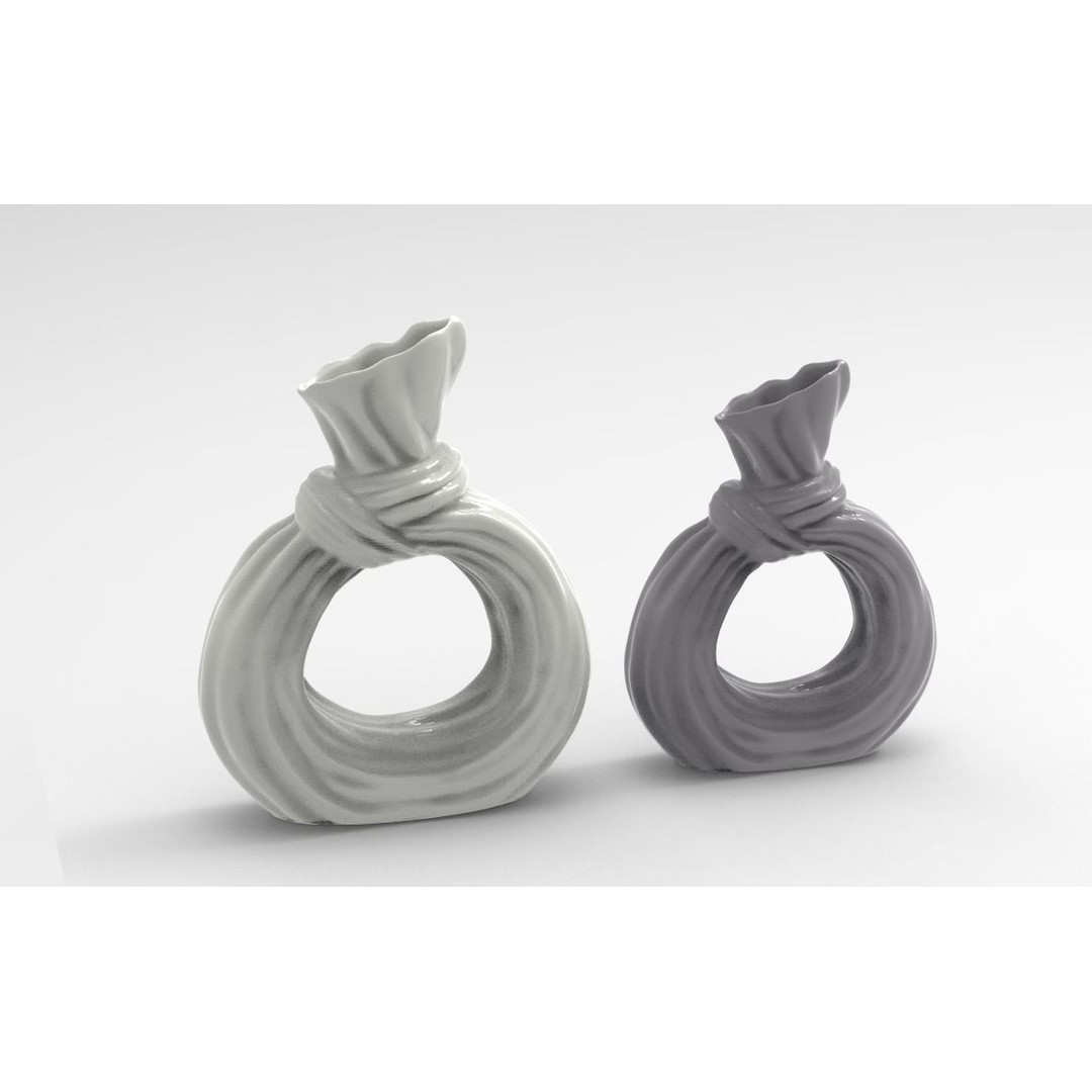 Chelity Decorative Vase 3D Model – Unique Donut Shape, PBR Textures