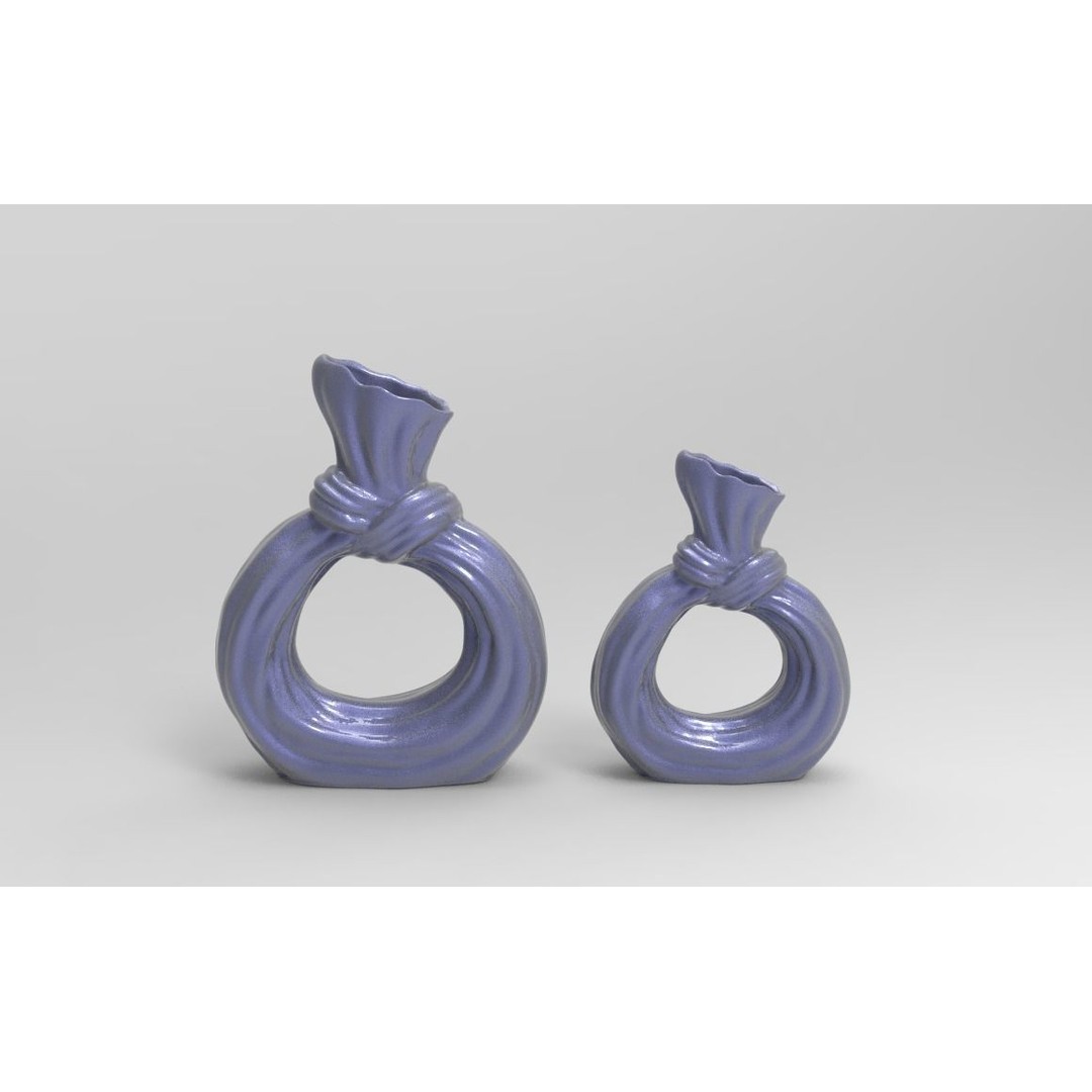 Chelity Decorative Vase 3D Model – Unique Donut Shape, PBR Textures - View 6