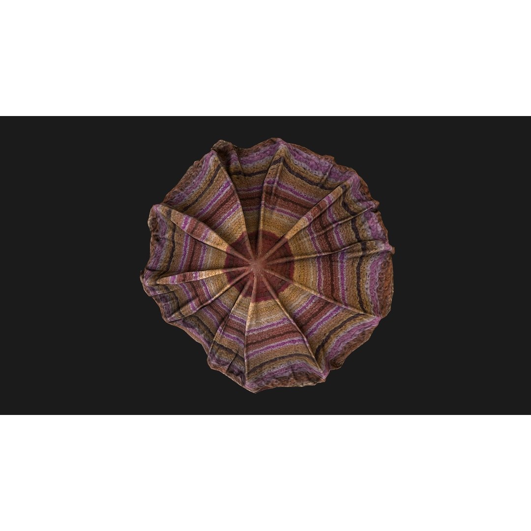 Market Stall Tent 3D Model – Low Poly Game Asset, PBR Textures, FBX - View 7