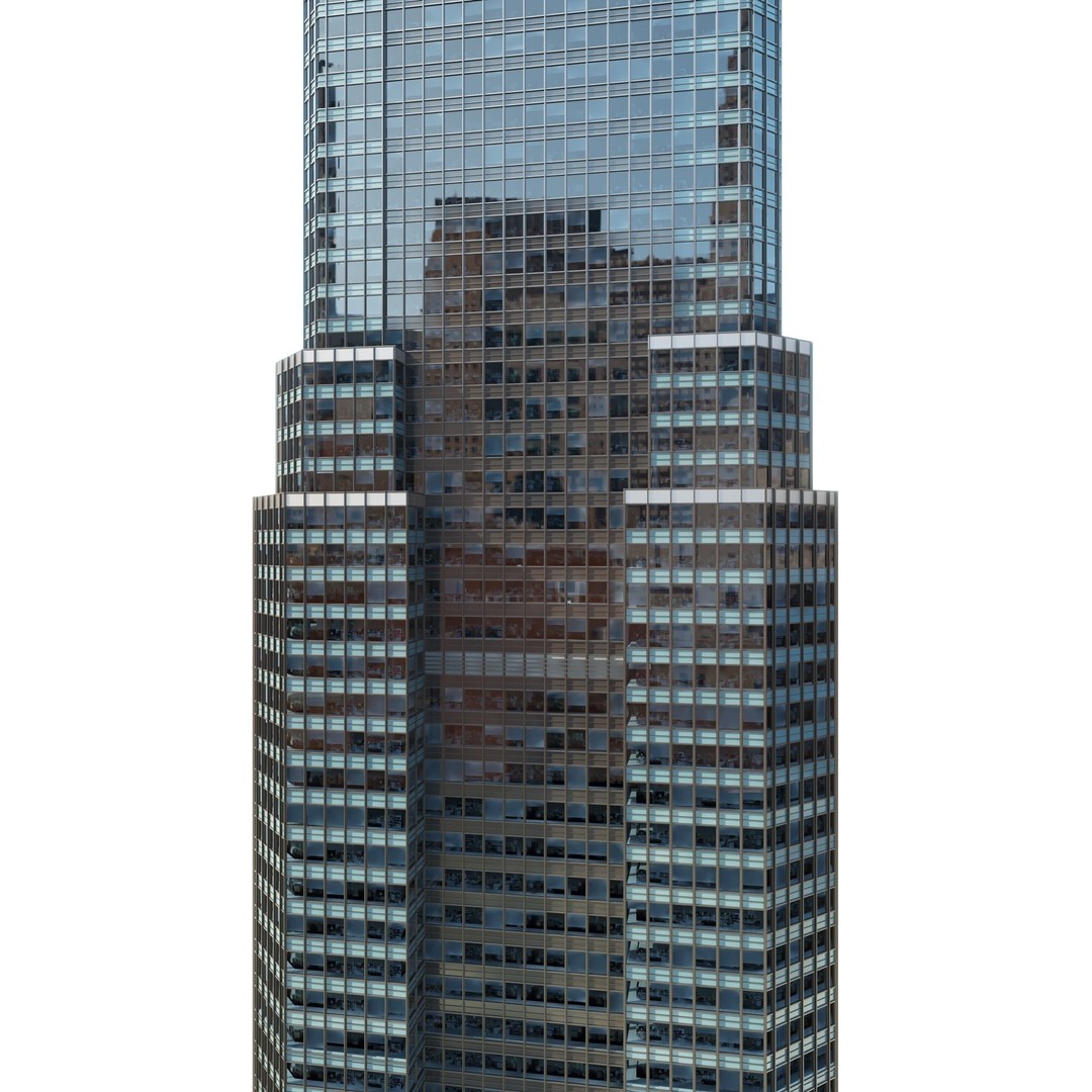 Skyscraper 1 3D Model – Detailed Architectural Design, FBX, OBJ - View 11