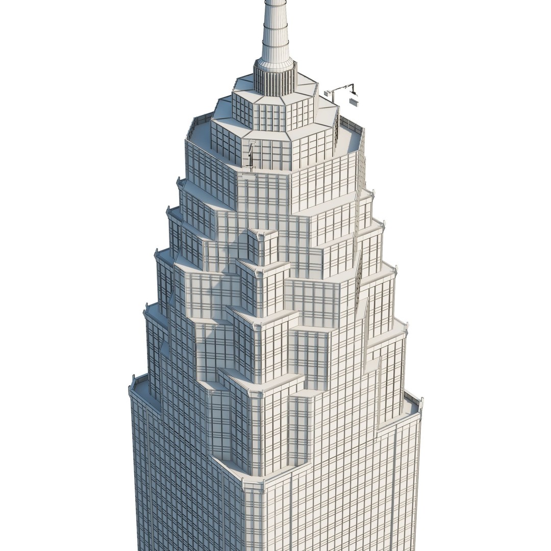 Skyscraper 1 3D Model – Detailed Architectural Design, FBX, OBJ - View 14