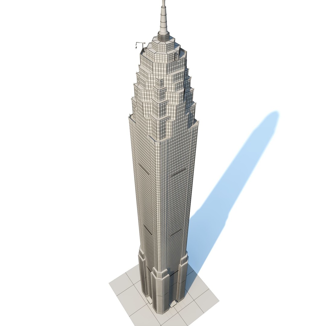 Skyscraper 1 3D Model – Detailed Architectural Design, FBX, OBJ - View 16