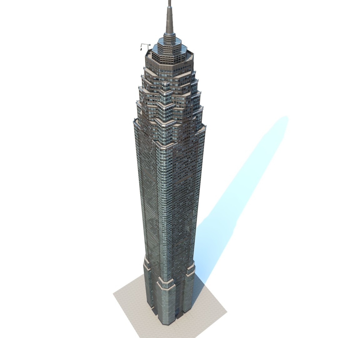 Skyscraper 1 3D Model – Detailed Architectural Design, FBX, OBJ - View 17