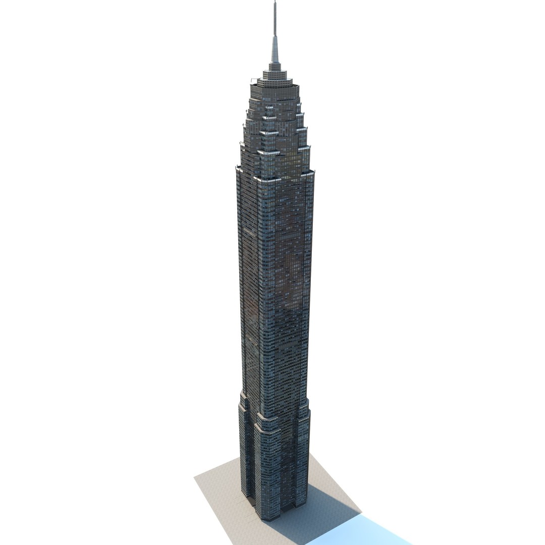 Skyscraper 1 3D Model – Detailed Architectural Design, FBX, OBJ - View 18