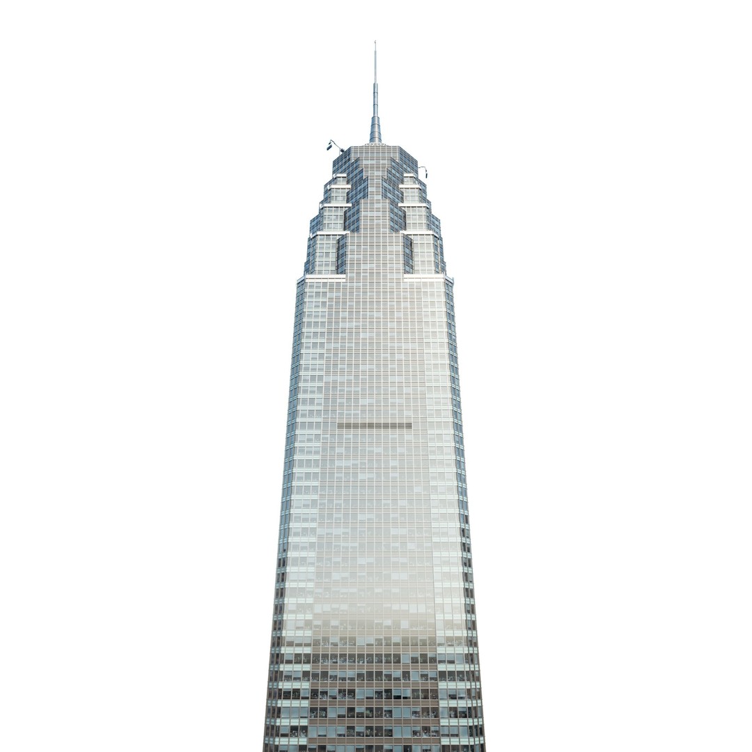 Skyscraper 1 3D Model – Detailed Architectural Design, FBX, OBJ - View 19