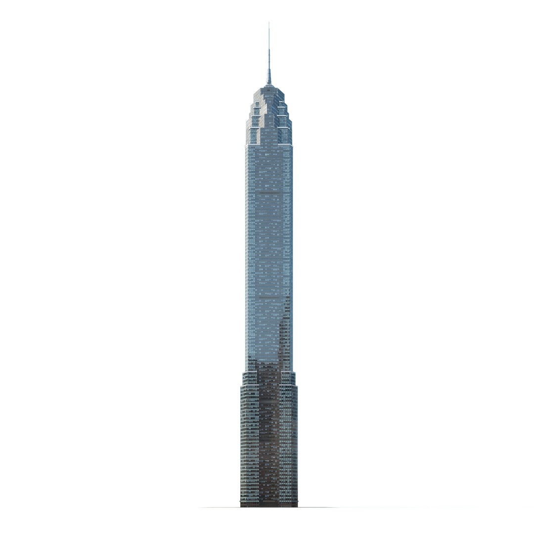 Skyscraper 1 3D Model – Detailed Architectural Design, FBX, OBJ - View 4