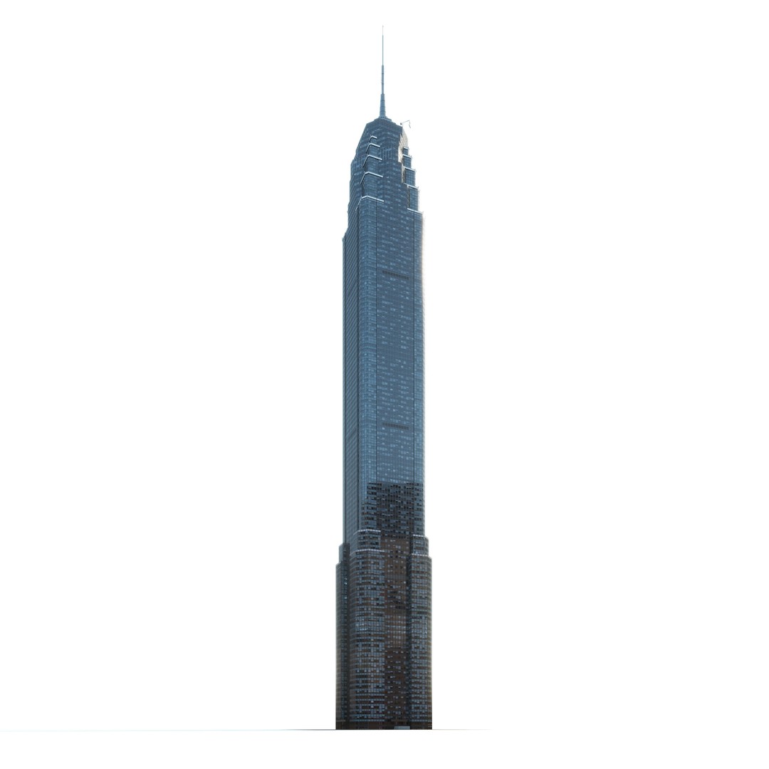 Skyscraper 1 3D Model – Detailed Architectural Design, FBX, OBJ - View 6