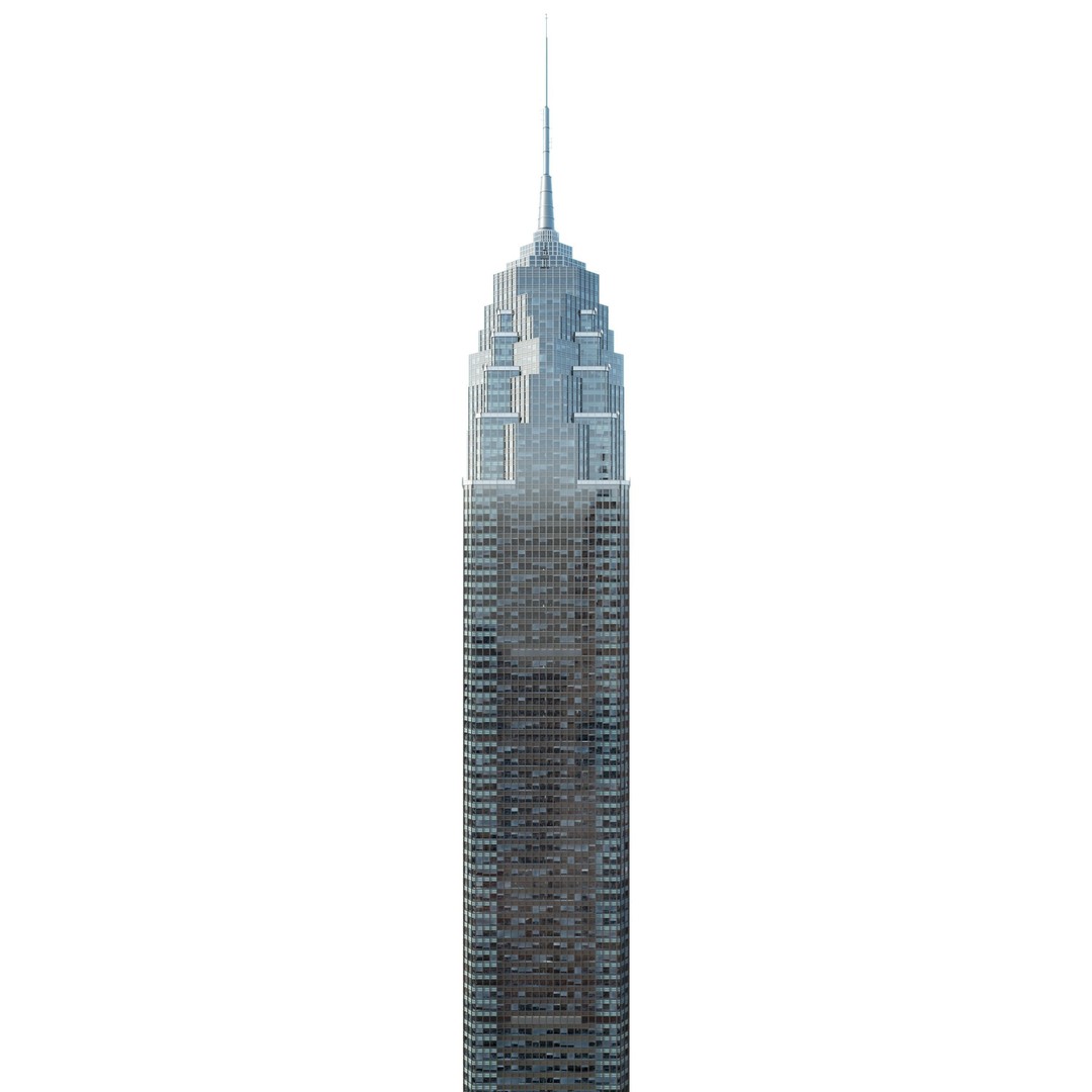 Skyscraper 1 3D Model – Detailed Architectural Design, FBX, OBJ - View 7