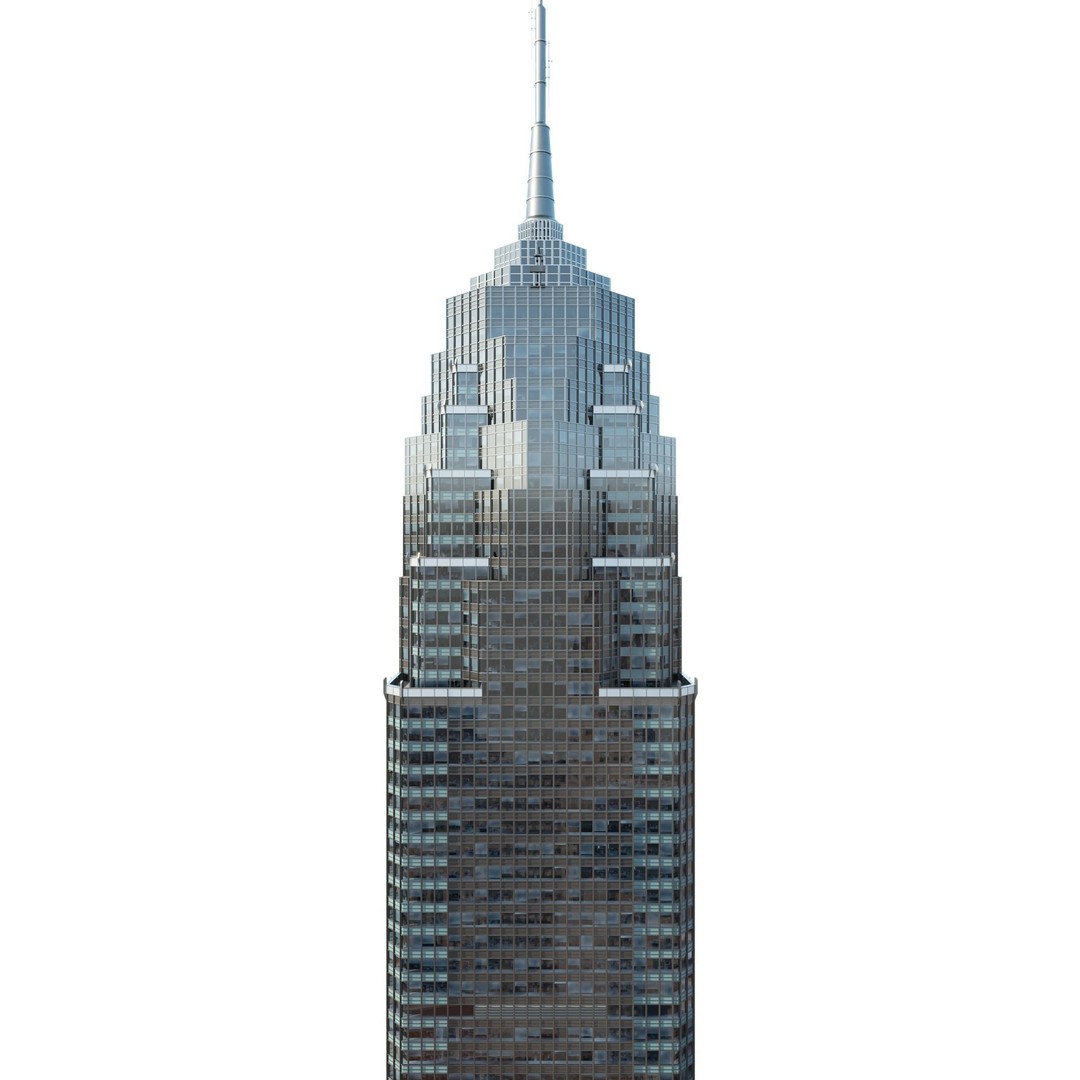 Skyscraper 1 3D Model – Detailed Architectural Design, FBX, OBJ - View 8