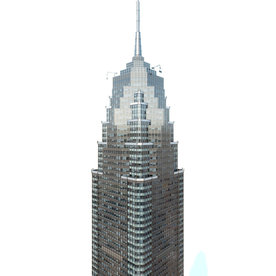 Skyscraper 1 3D Model – Detailed Architectural Design, FBX, OBJ - View 9