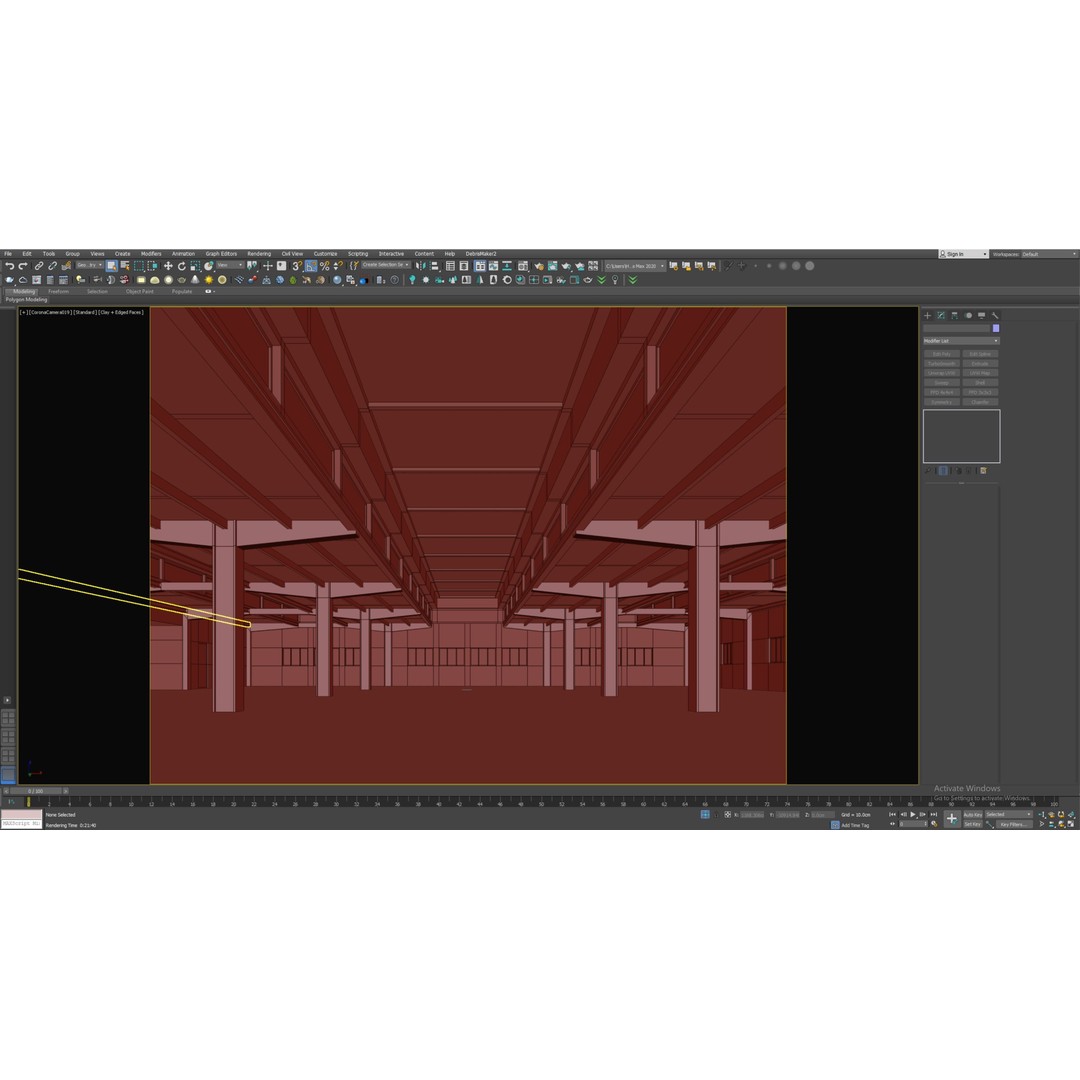 Low Poly Warehouse 3D Model – Game Ready Interior Space, FBX, OBJ - View 10
