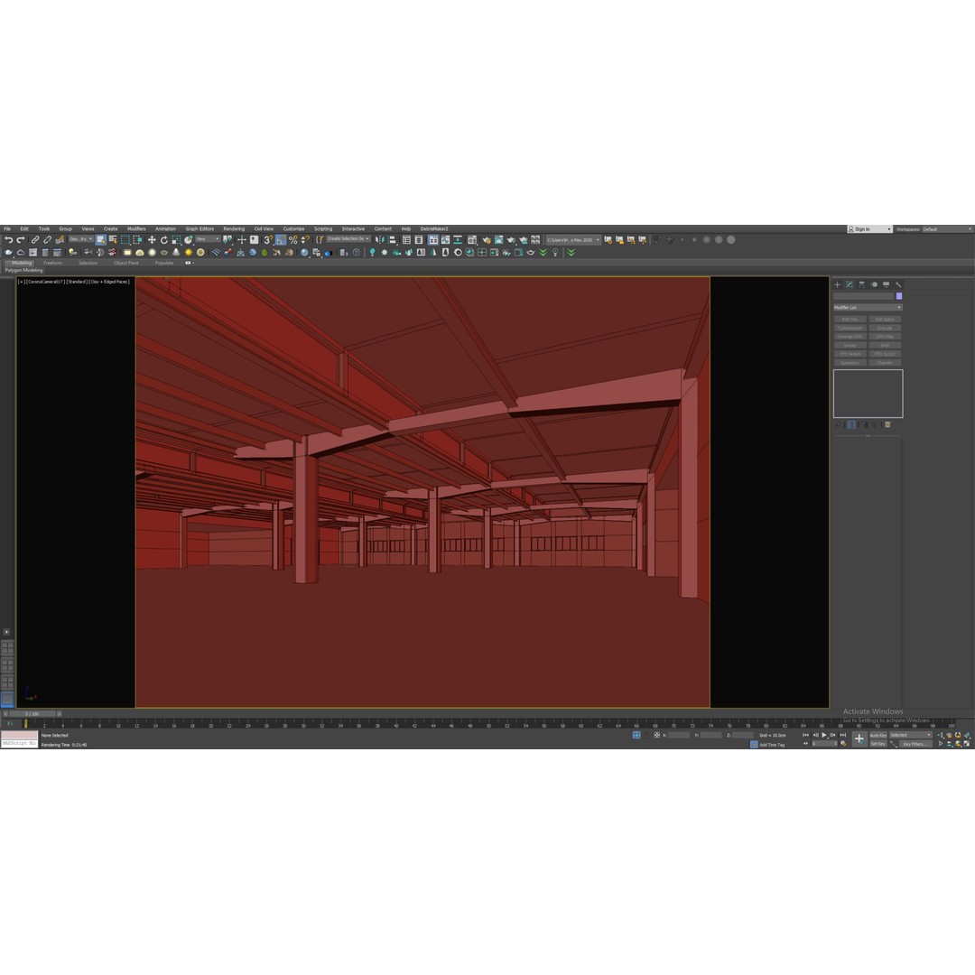 Low Poly Warehouse 3D Model – Game Ready Interior Space, FBX, OBJ - View 11