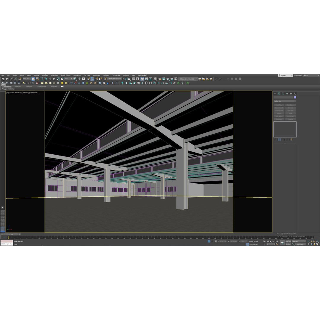 Low Poly Warehouse 3D Model – Game Ready Interior Space, FBX, OBJ - View 12