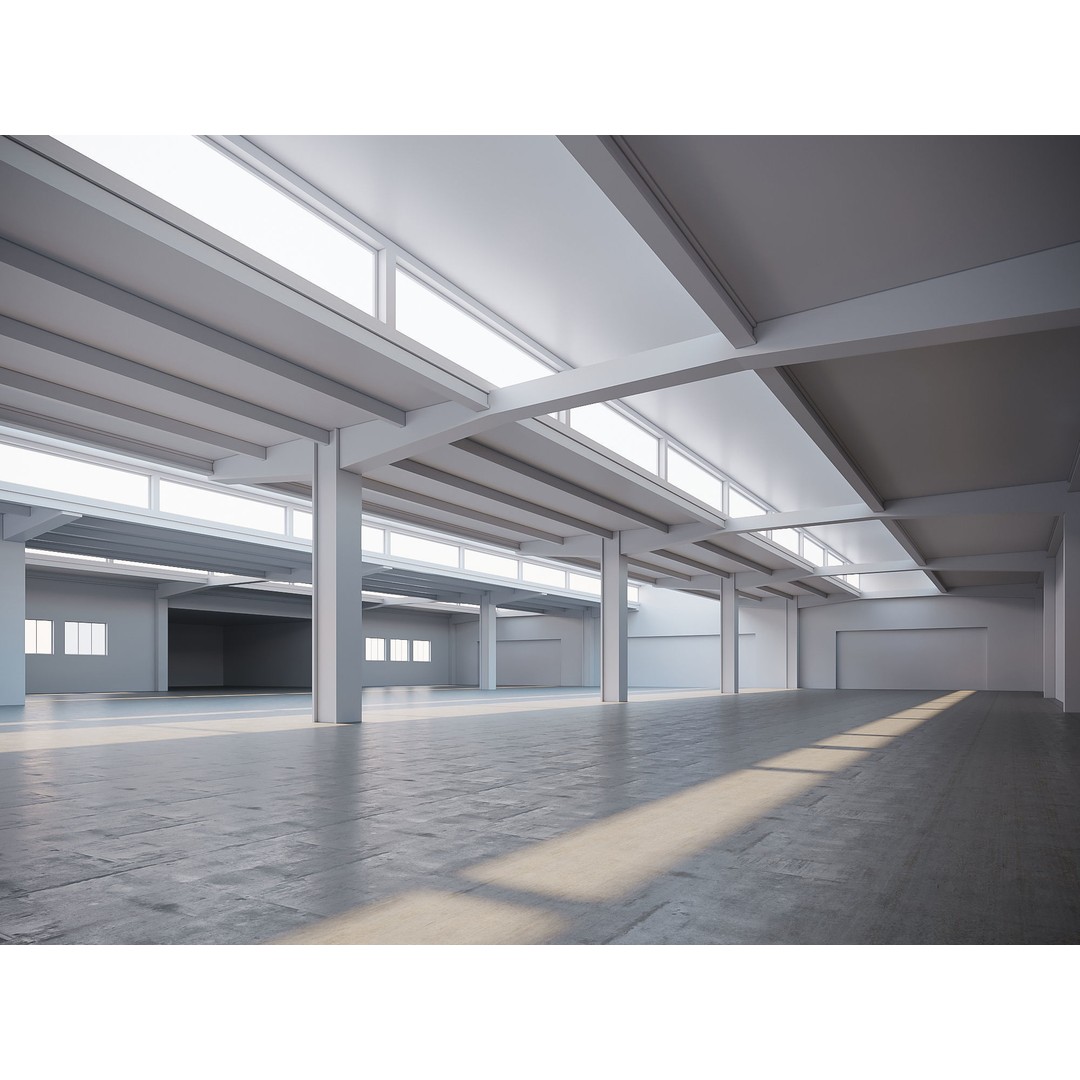 Low Poly Warehouse 3D Model – Game Ready Interior Space, FBX, OBJ - View 6