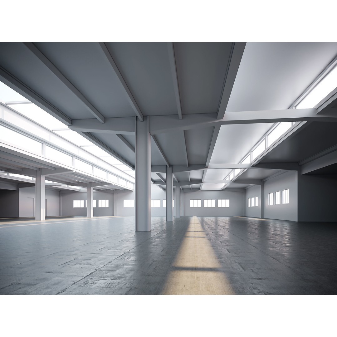 Low Poly Warehouse 3D Model – Game Ready Interior Space, FBX, OBJ - View 7