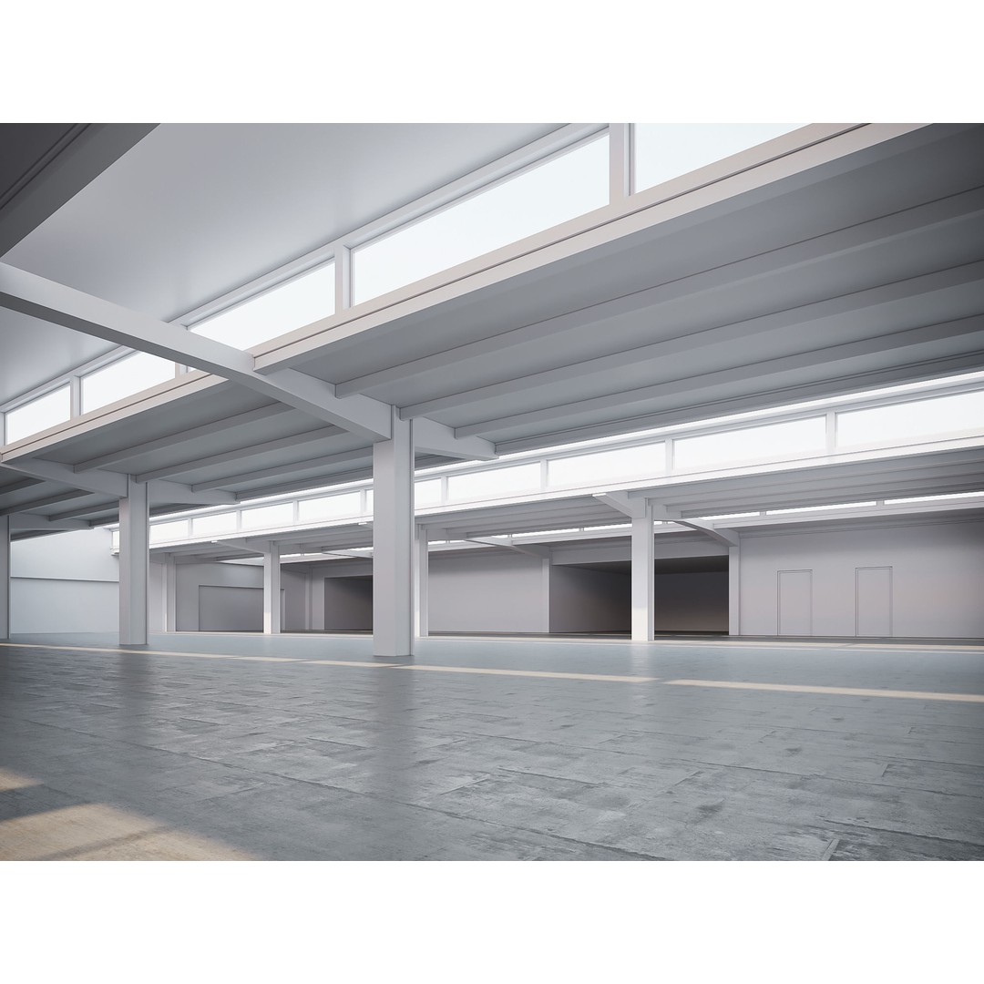 Low Poly Warehouse 3D Model – Game Ready Interior Space, FBX, OBJ - View 8