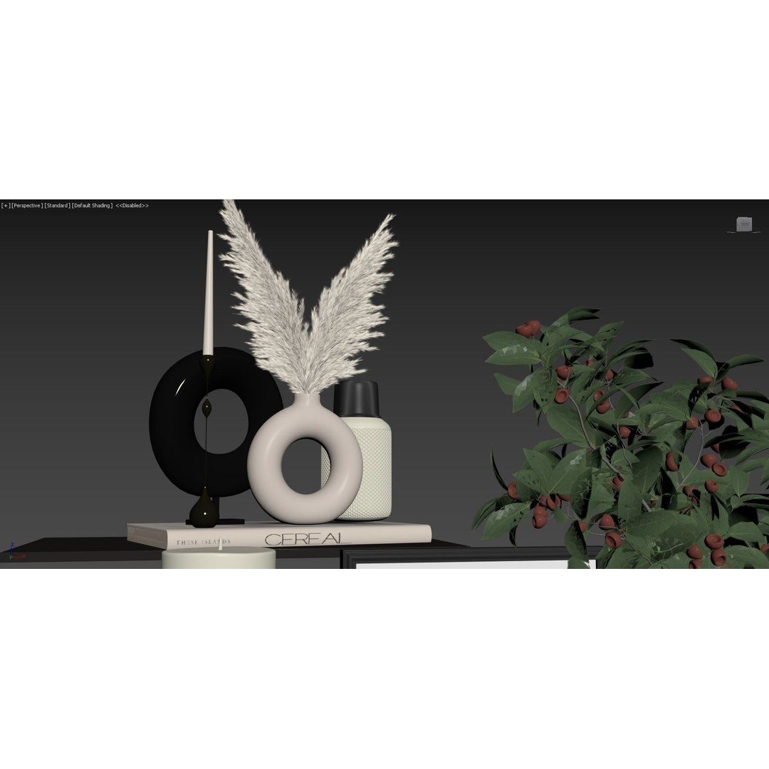 Decor Set 070 3D Model – High-Quality PBR Interior Decoration - View 11
