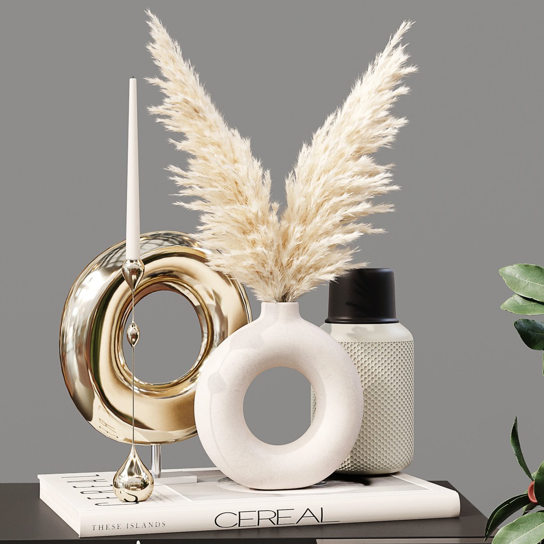 Decor Set 070 3D Model – High-Quality PBR Interior Decoration - View 4