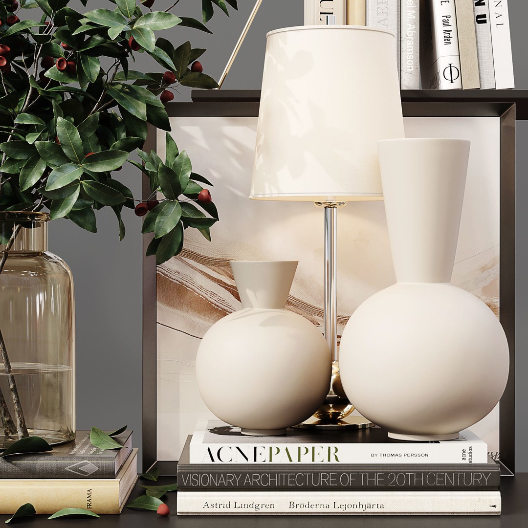 Decor Set 070 3D Model – High-Quality PBR Interior Decoration - View 5