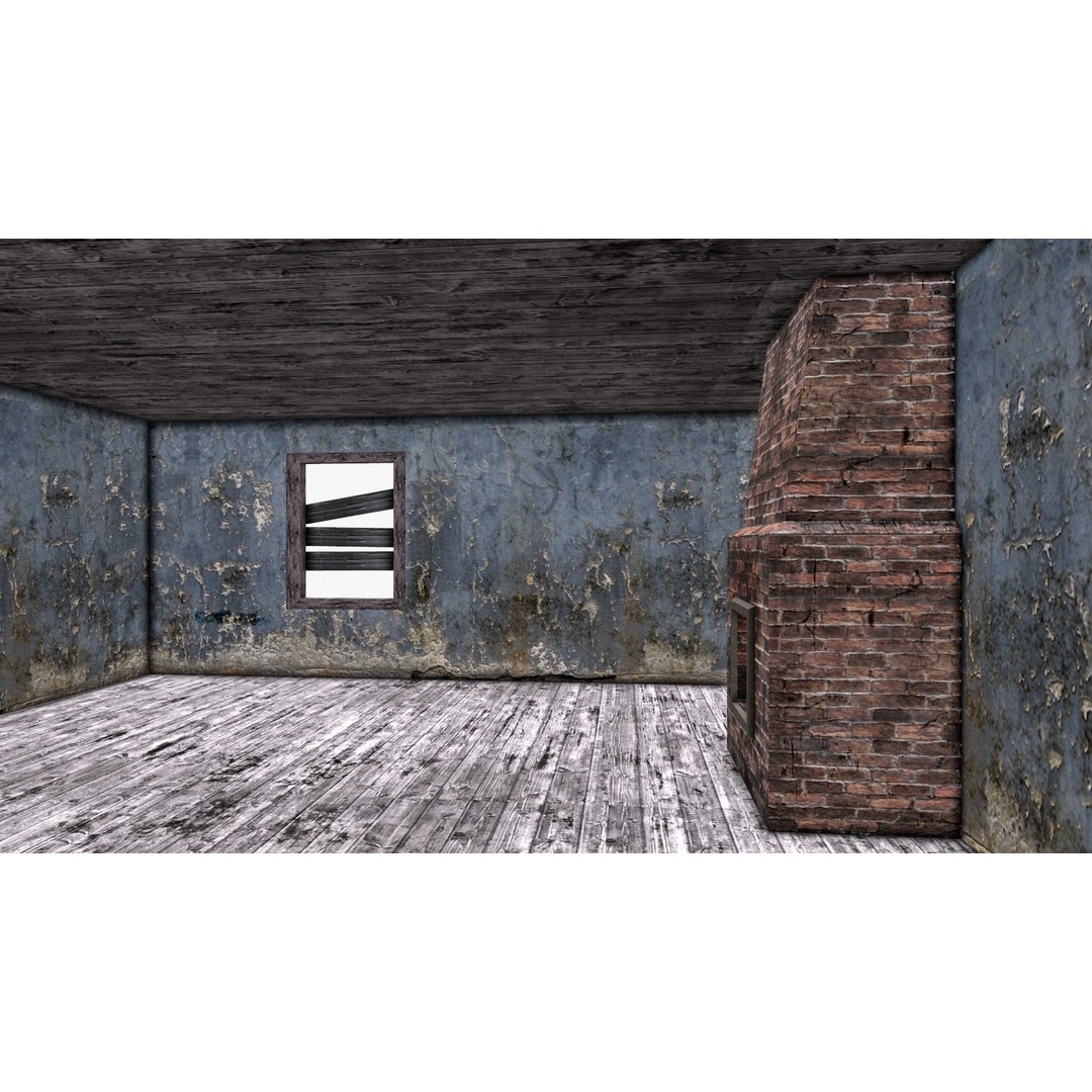 Old House 3D Model – Low Poly Game Asset, FBX & OBJ Formats - View 21