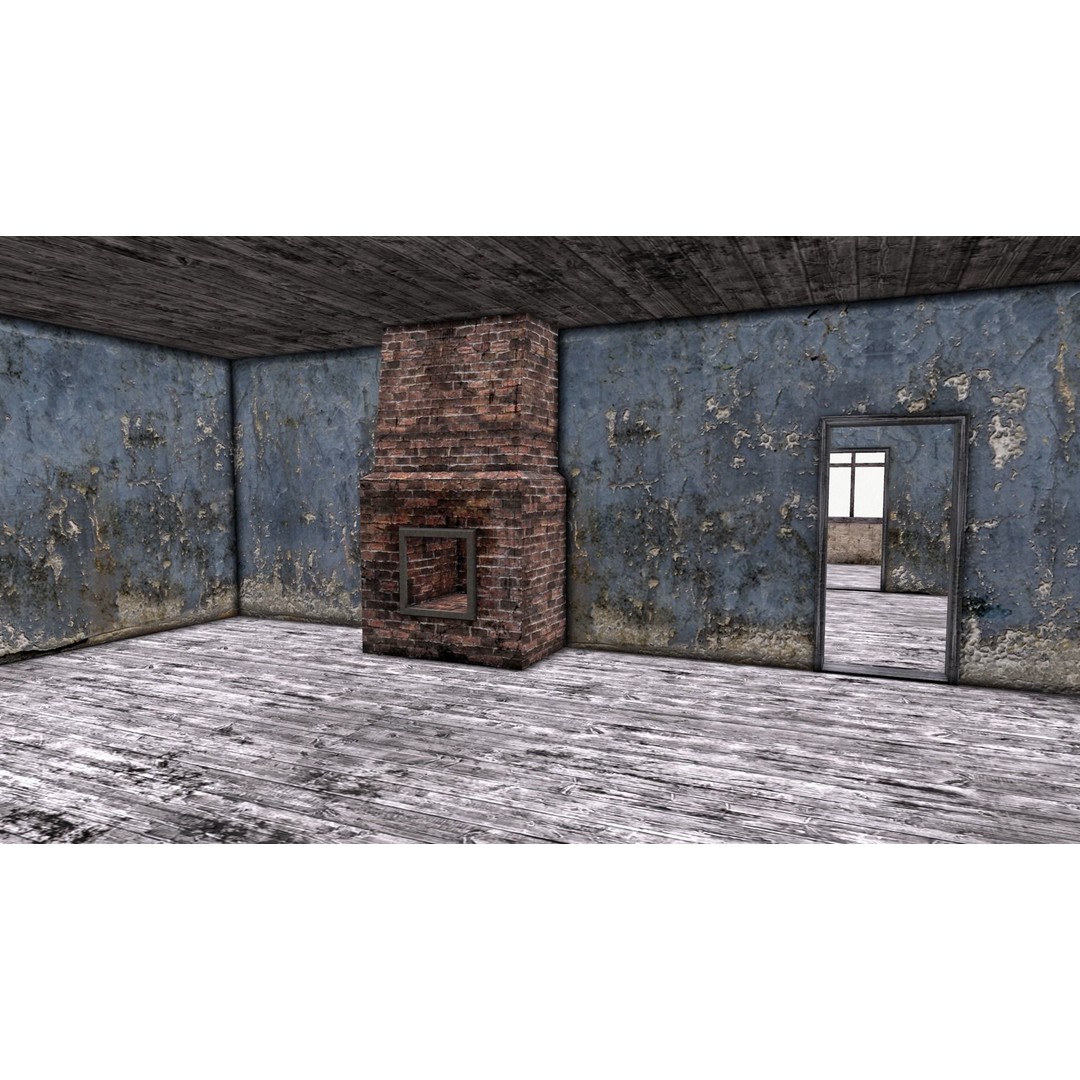 Old House 3D Model – Low Poly Game Asset, FBX & OBJ Formats - View 22
